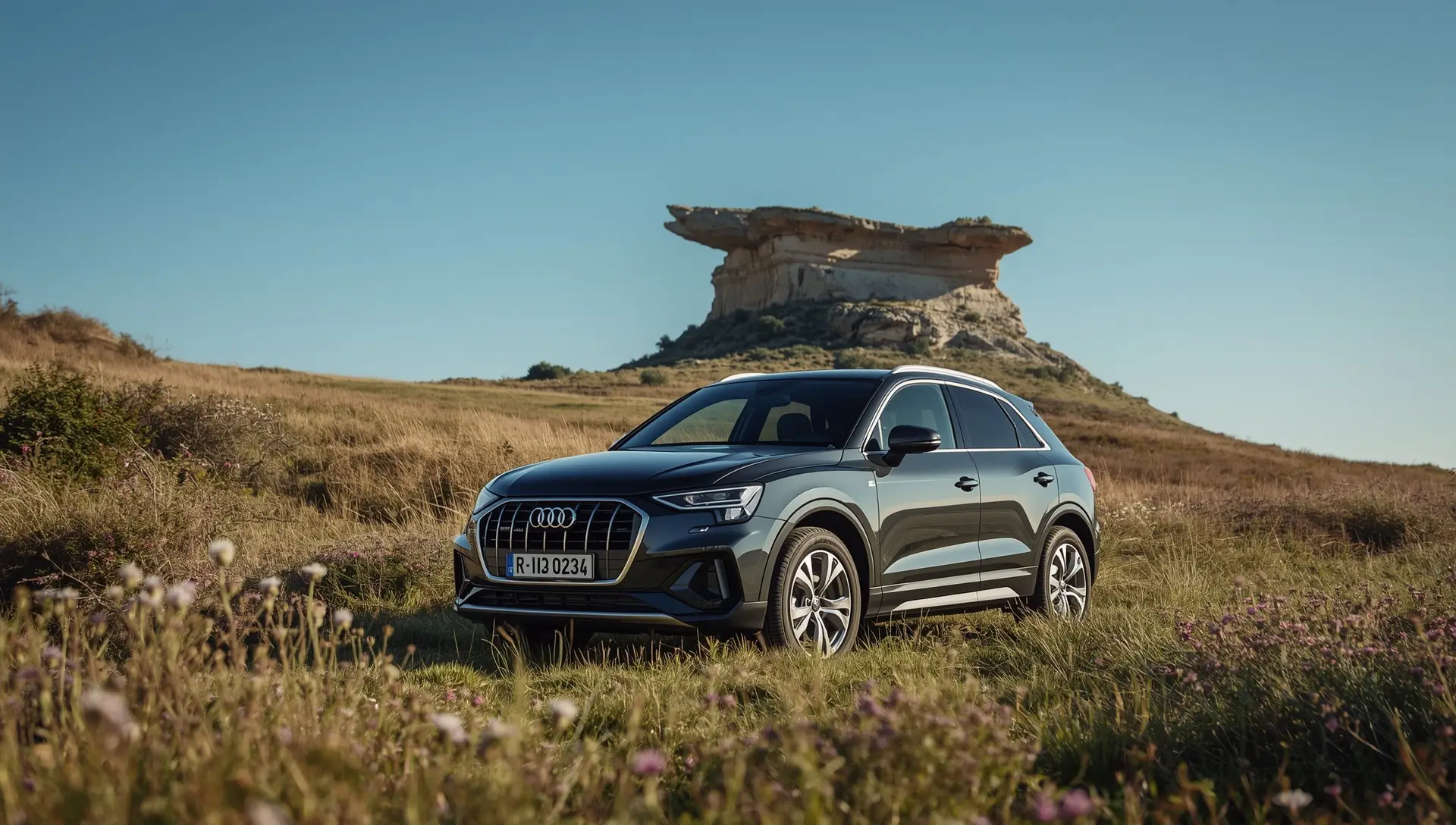 Strada collinare nell'Appennino modenese